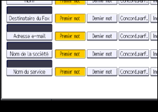 Illustration de l'écran du panneau de commande