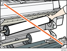 Illustration de l'emplacement d'alimentation papier