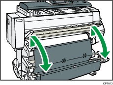 Illustration de l'emplacement d'alimentation papier