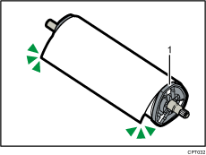 Illustration numérotée du rouleau de papier