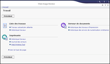 Illustration de l'écran Application