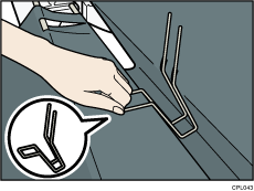 Illustration du panier de sortie