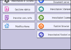 Illustrazione schermata pannello di controllo
