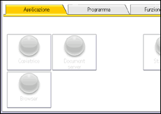 Illustrazione schermata pannello di controllo