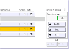 Illustrazione schermata pannello di controllo