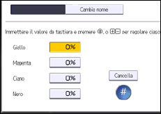 Illustrazione schermata pannello di controllo