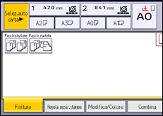 Illustrazione schermata pannello di controllo