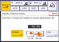Illustrazione schermata pannello di controllo