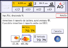 Illustrazione schermata pannello di controllo