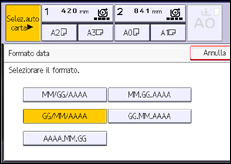 Illustrazione schermata pannello di controllo
