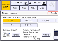 Illustrazione schermata pannello di controllo