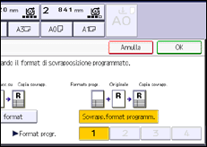 Illustrazione schermata pannello di controllo