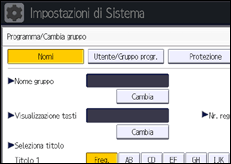 Illustrazione schermata pannello di controllo