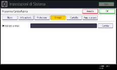 Illustrazione schermata pannello di controllo