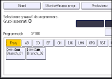 Illustrazione schermata pannello di controllo