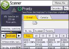 Illustrazione schermata pannello di controllo