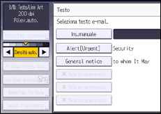 Illustrazione schermata pannello di controllo