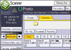 Illustrazione schermata pannello di controllo