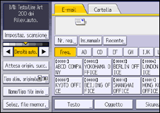 Illustrazione schermata pannello di controllo