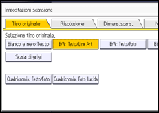 Illustrazione schermata pannello di controllo