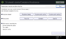 Illustrazione schermata pannello di controllo