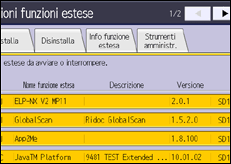 Illustrazione schermata pannello di controllo