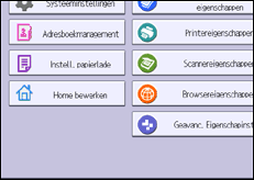 Schermafbeelding bedieningspaneel