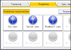 Schermafbeelding bedieningspaneel