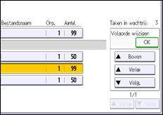 Schermafbeelding bedieningspaneel