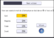 Schermafbeelding bedieningspaneel