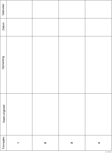 Illustratie van Opgeslagen formaten