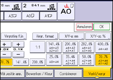Schermafbeelding bedieningspaneel
