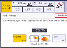 Schermafbeelding bedieningspaneel
