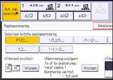 Schermafbeelding bedieningspaneel