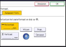 Schermafbeelding bedieningspaneel
