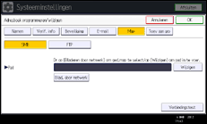 Schermafbeelding bedieningspaneel