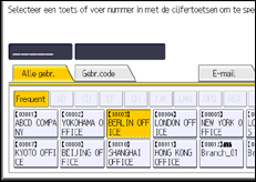 Schermafbeelding bedieningspaneel