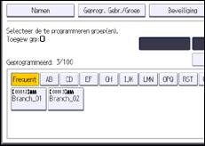 Schermafbeelding bedieningspaneel