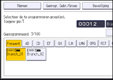 Schermafbeelding bedieningspaneel