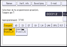Schermafbeelding bedieningspaneel
