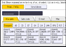 Schermafbeelding bedieningspaneel