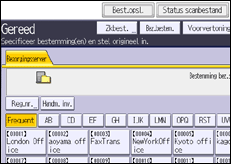 Schermafbeelding bedieningspaneel