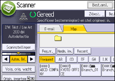 Schermafbeelding bedieningspaneel
