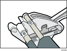 Illustratie van de uitvoermand