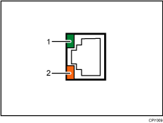 10BASE-T/100BASE-TX port illustration (numbered callout illustration)