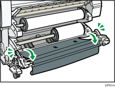 Paper input location illustration