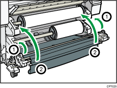 Paper input location illustration