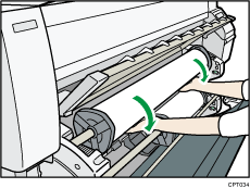 Paper input location illustration