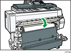 Paper input location illustration