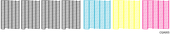 Nozzle check pattern illustration